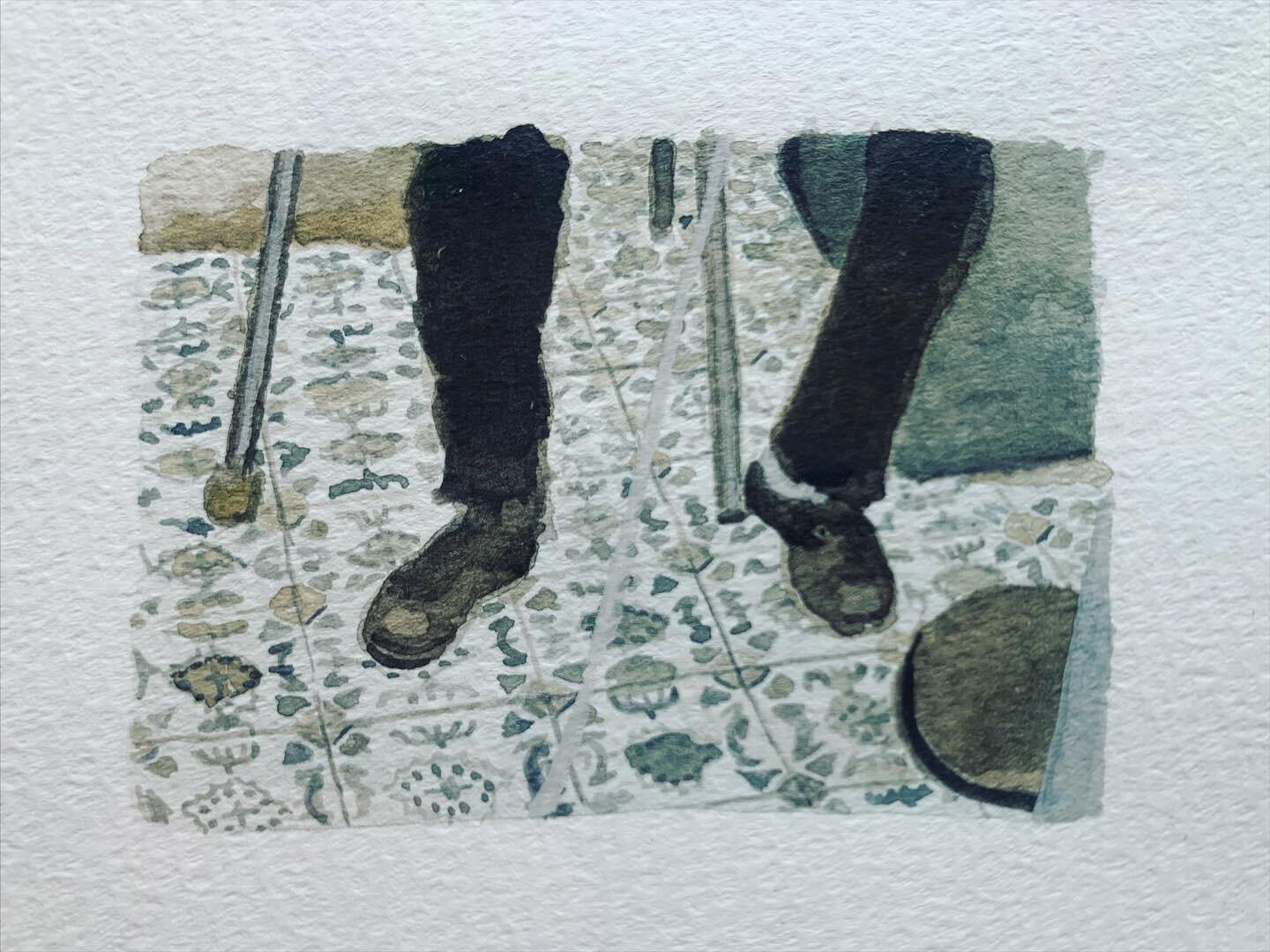Elliot smiths feet in the short film LUCKY THREE by Jen cohen 

#watercolour #watercolor
#Watercolourpainting 
##art #smallart #artonpaper #smallpainting #contemporaryart #contemporarypainting #contemporarywatercolor #jemcohen #elliotsmith #luckythre