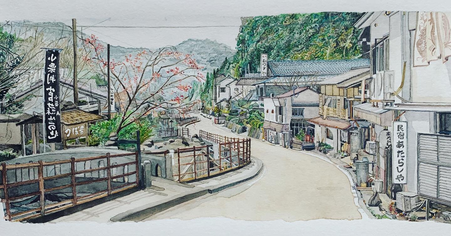 Japan, an old commissioned painting 

#watercolour #watercolor #Watercolourpainting #watercolorart #art #smallart #artonpaper #smallpainting #contemporaryart #contemporarypainting #contemporarywatercolor #artist #artwork  #artcollector #landscape #ar