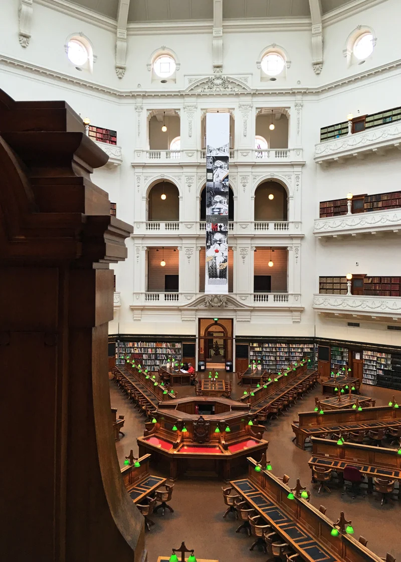 'Peace or War: The Big Picture"&nbsp;Installation View - State Library of Victoria 2016