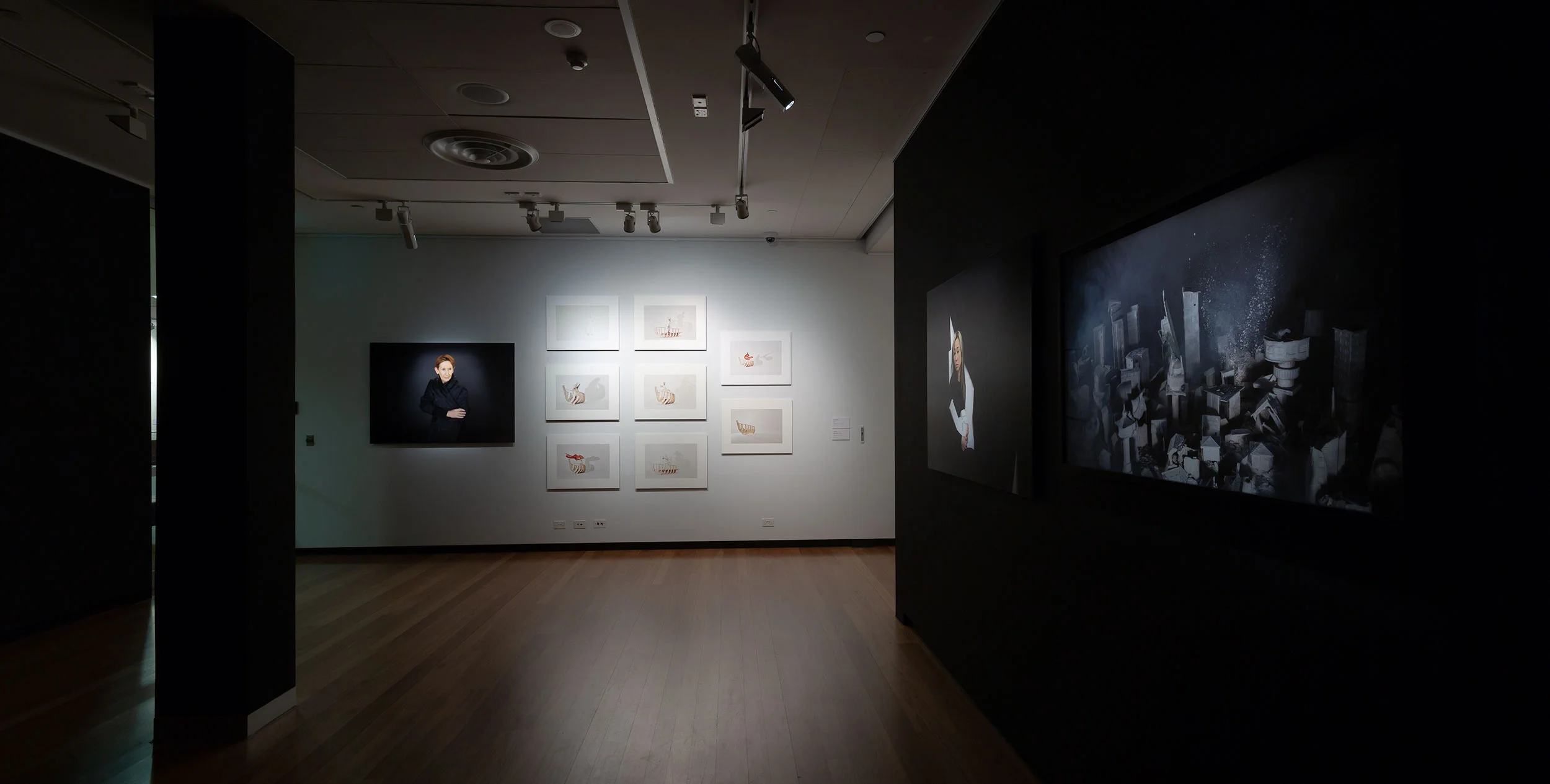Installation view at Town Hall Gallery September 2018. Photography by Christian Capurro.