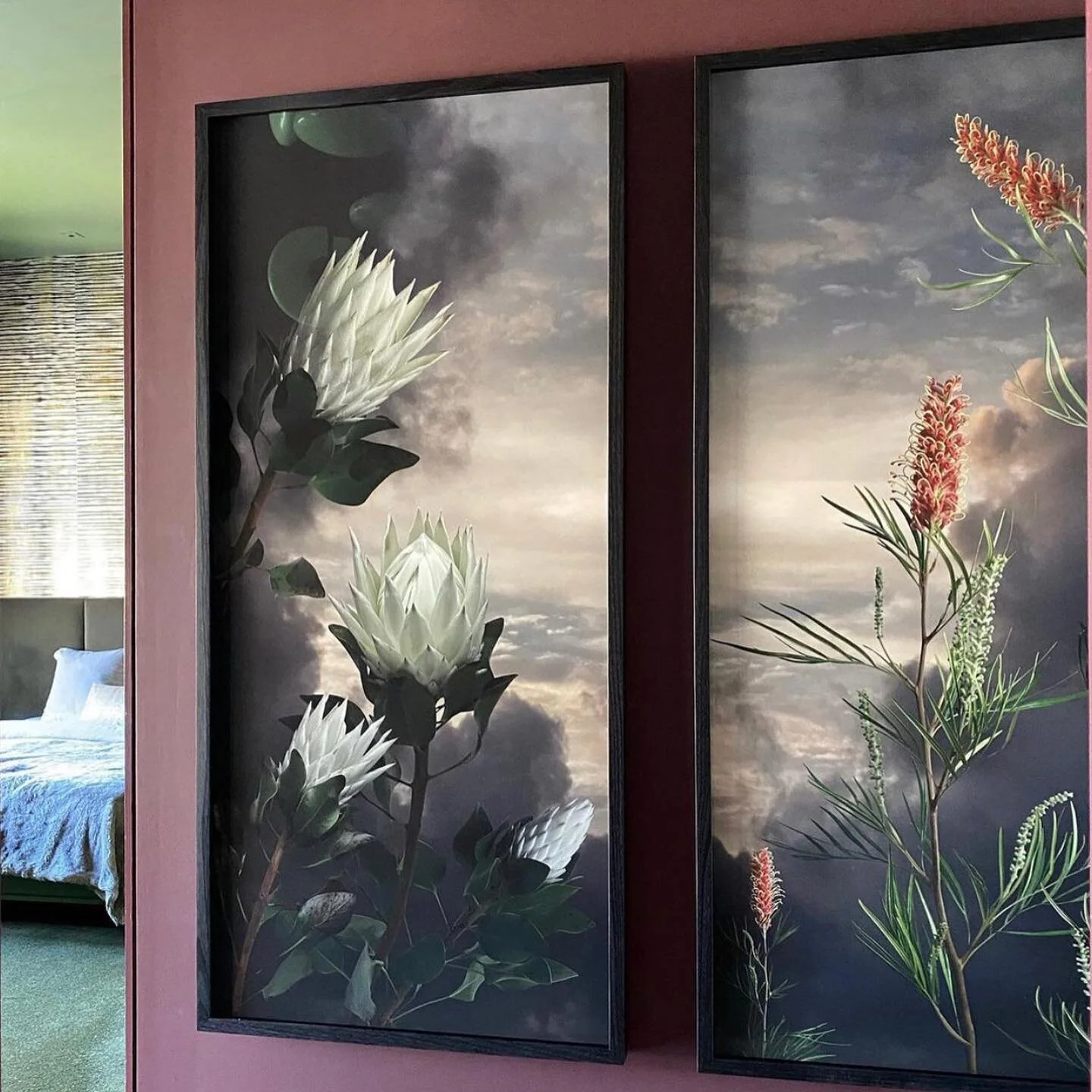 Impressive works by @valeriesparksartist from @fletcher_64. Art Consultancy @sweedesign / Frames by ARTEN