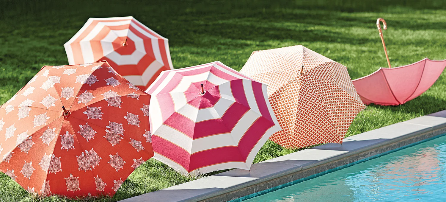 Beautiful fabrics come rain or shine...