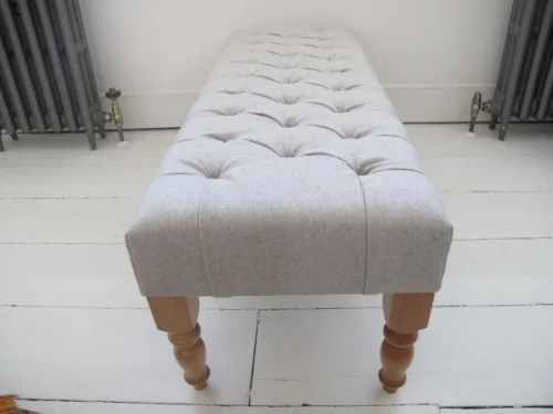 Stunning end of the bed bench, deep buttoned for a touch a luxury!