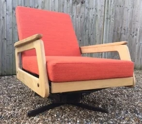 Commission: Total rebuild of this fabulous retro swivel chair