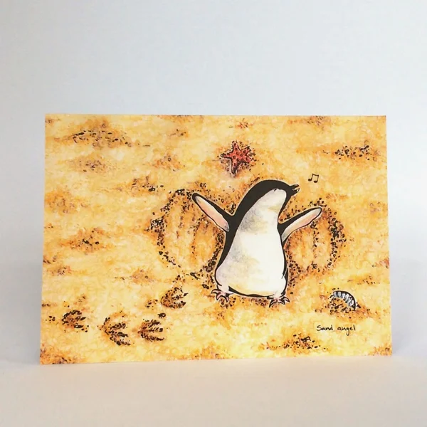 Sand Angel (featuring a Little Penguin)