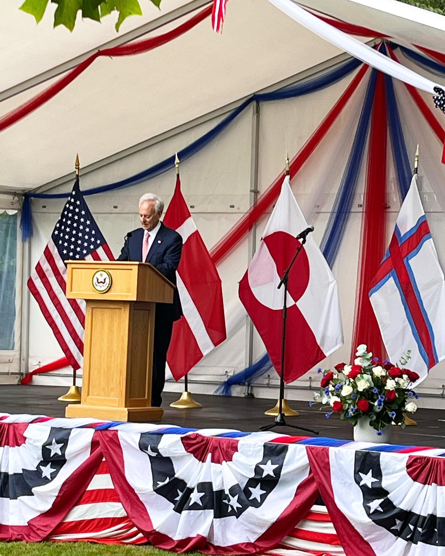 247th Independence Day Celebration hosted by the Danish American Ambassador Alan Leventhal and Sherry Leventhal, we met through my work with Art In  Embassies U.S. Department of State @usembdenmark @artinembassies #usembdenmark #artinembassies