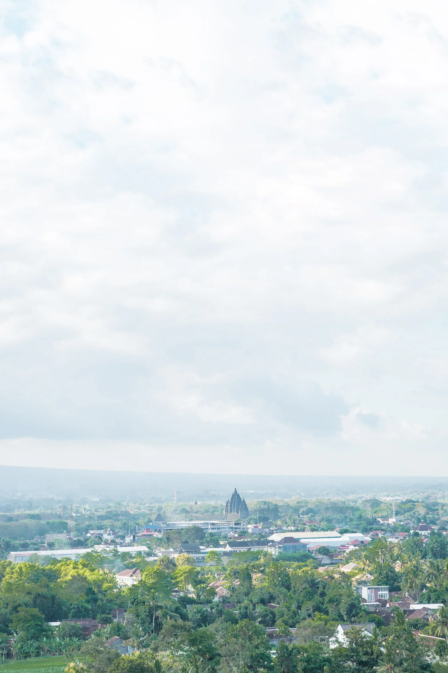 Prambanan Temple from afar