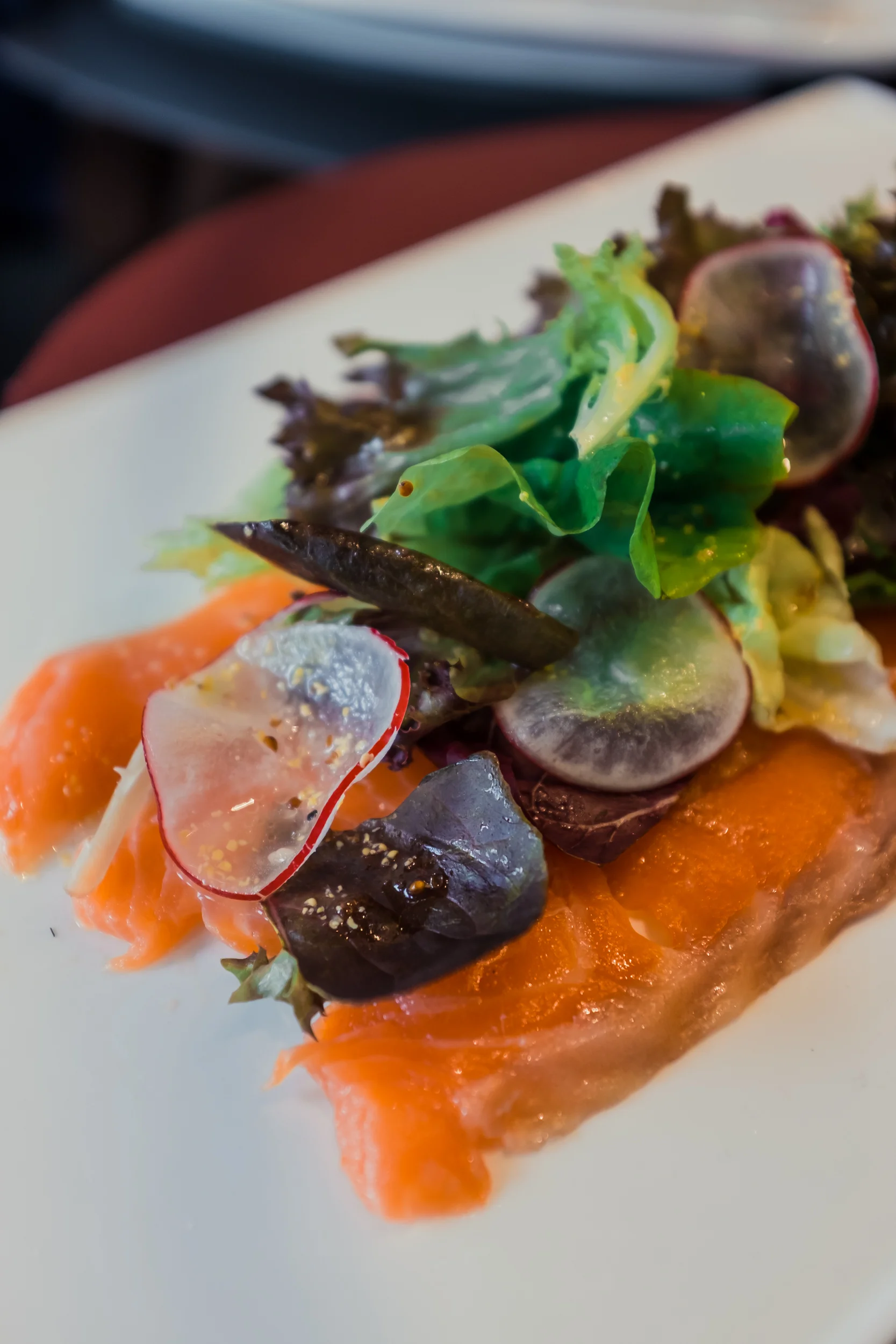 Saumon Fume - Home-Smoked Salmon, Iceberg Lettuce, and Pmmery Dressing