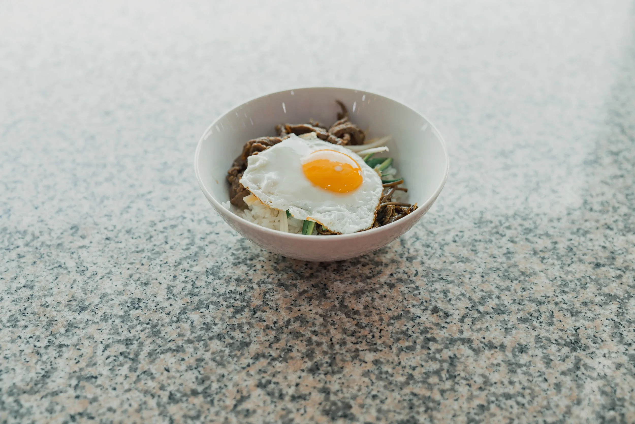 Our finished Bibimbap!