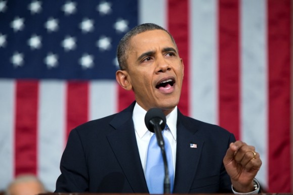 Obama taler i Kongressen (foto: Pete Souza, whitehouse.gov).