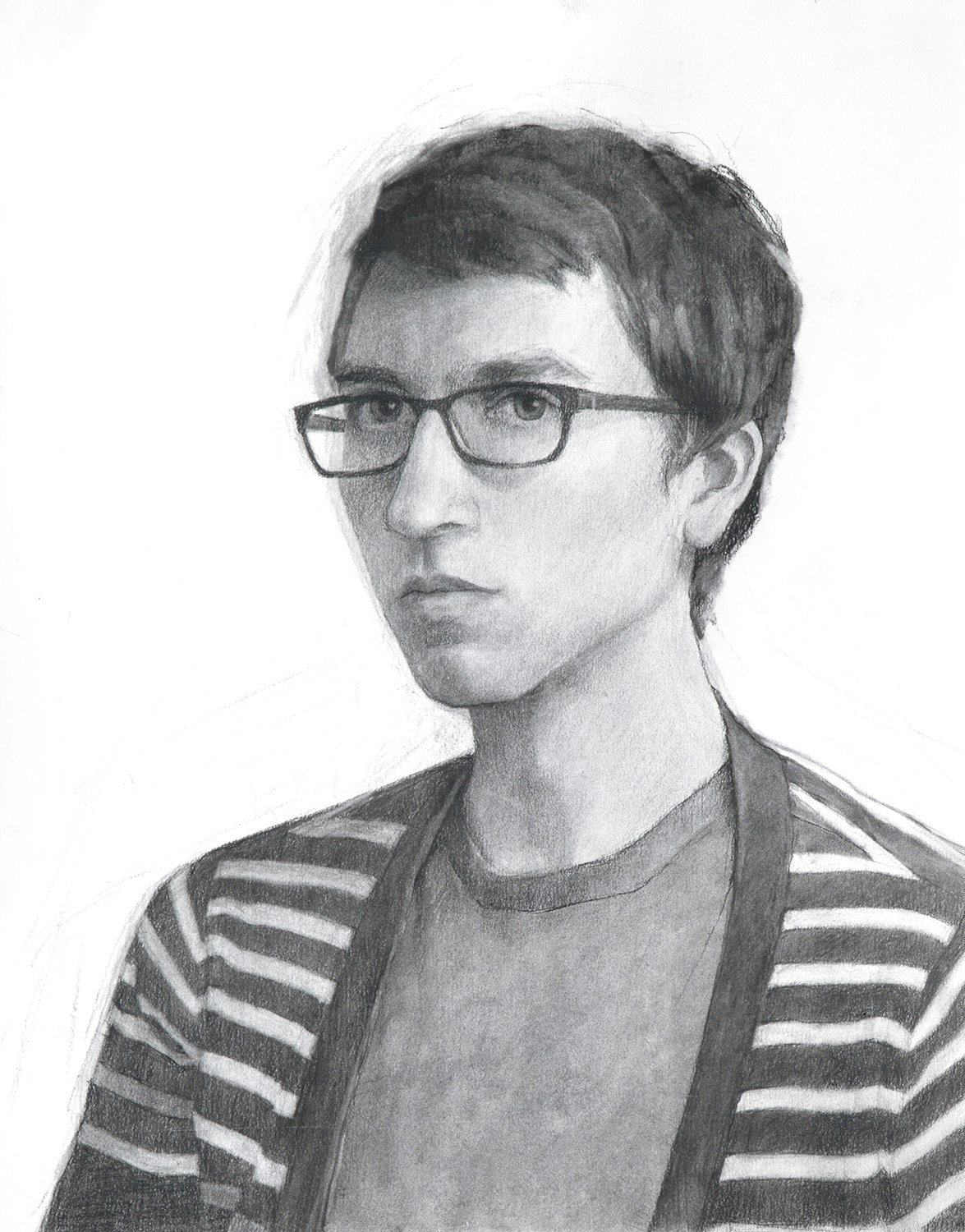  Cole, Charcoal on paper, 2014, 24” x 19” 