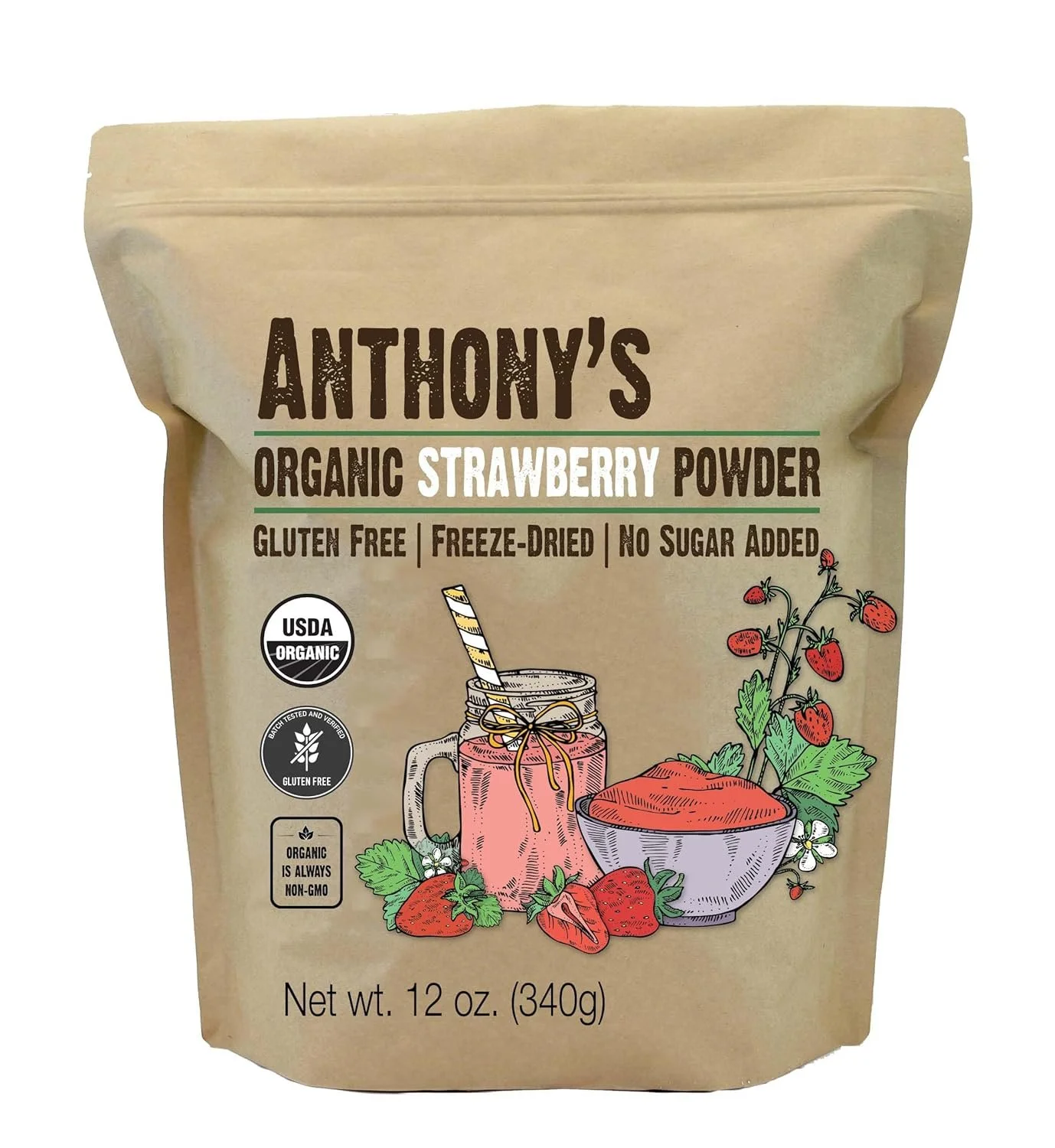 freeze dried strawberry powder