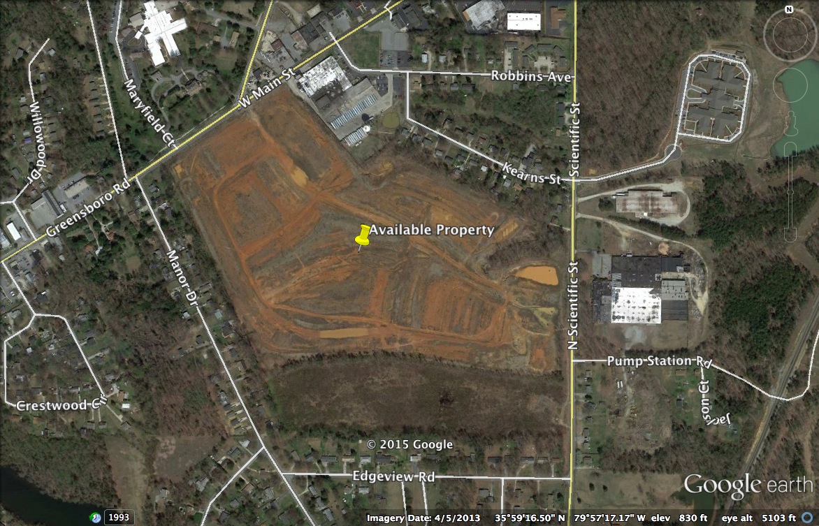 High Point NC property aerial close