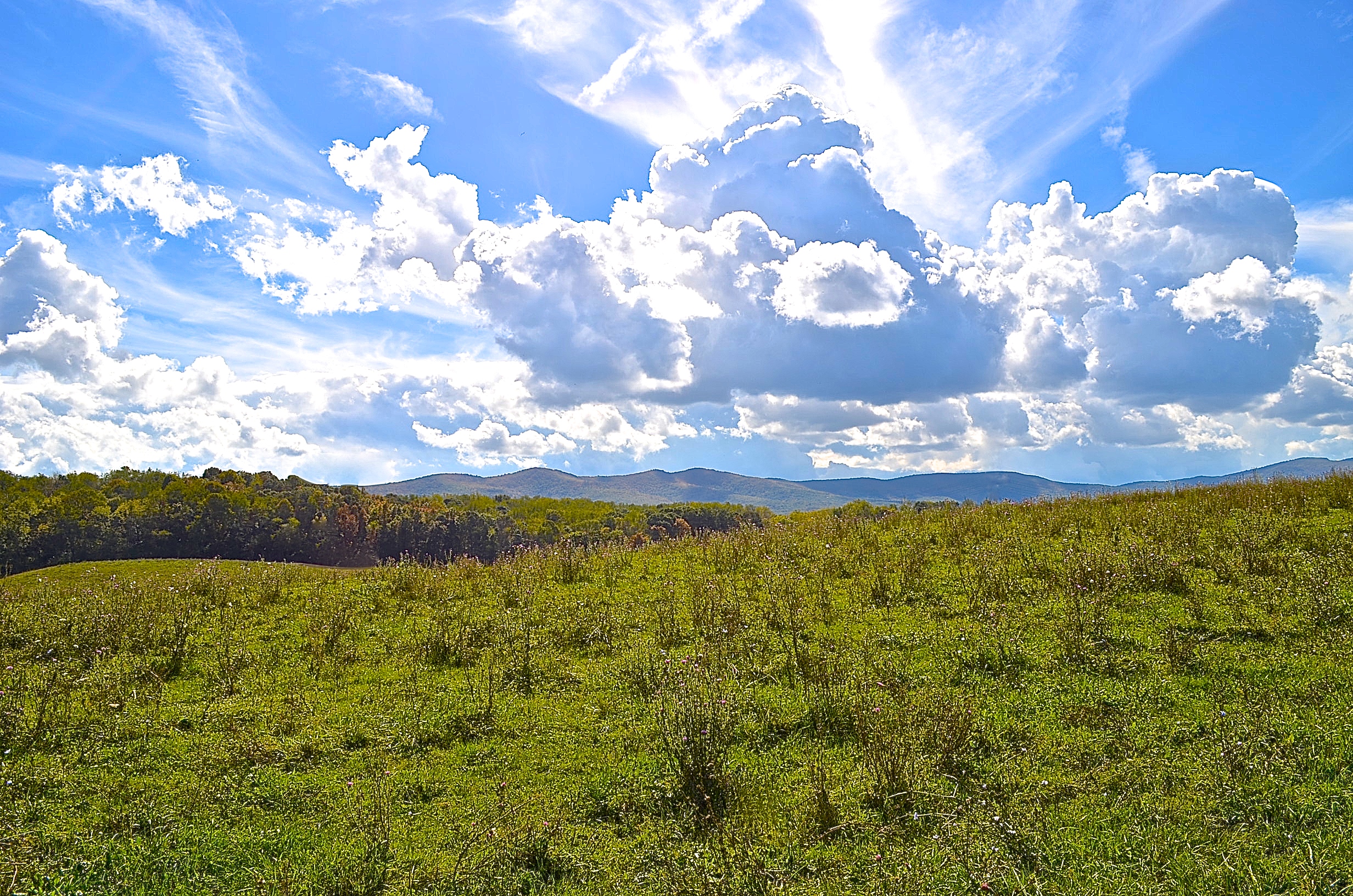 Wytheville VA property hilltop clouds.JPG