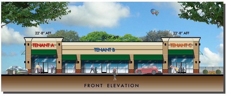 Tupelo front elevation concept