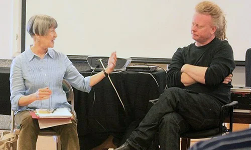Photo: Ellen Parks, David Pope during inaugural Lab in 2013