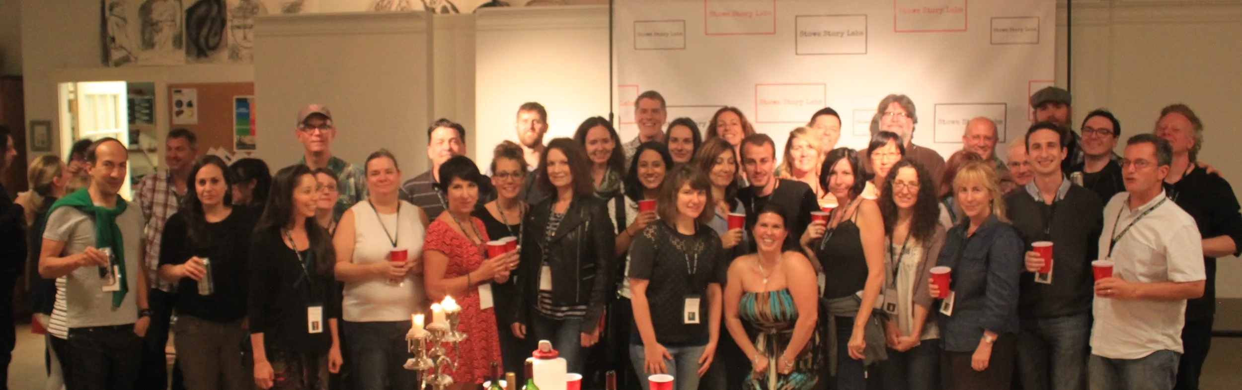 Stowe Story Labs 2015 Participants and Mentors at end of another hard day!