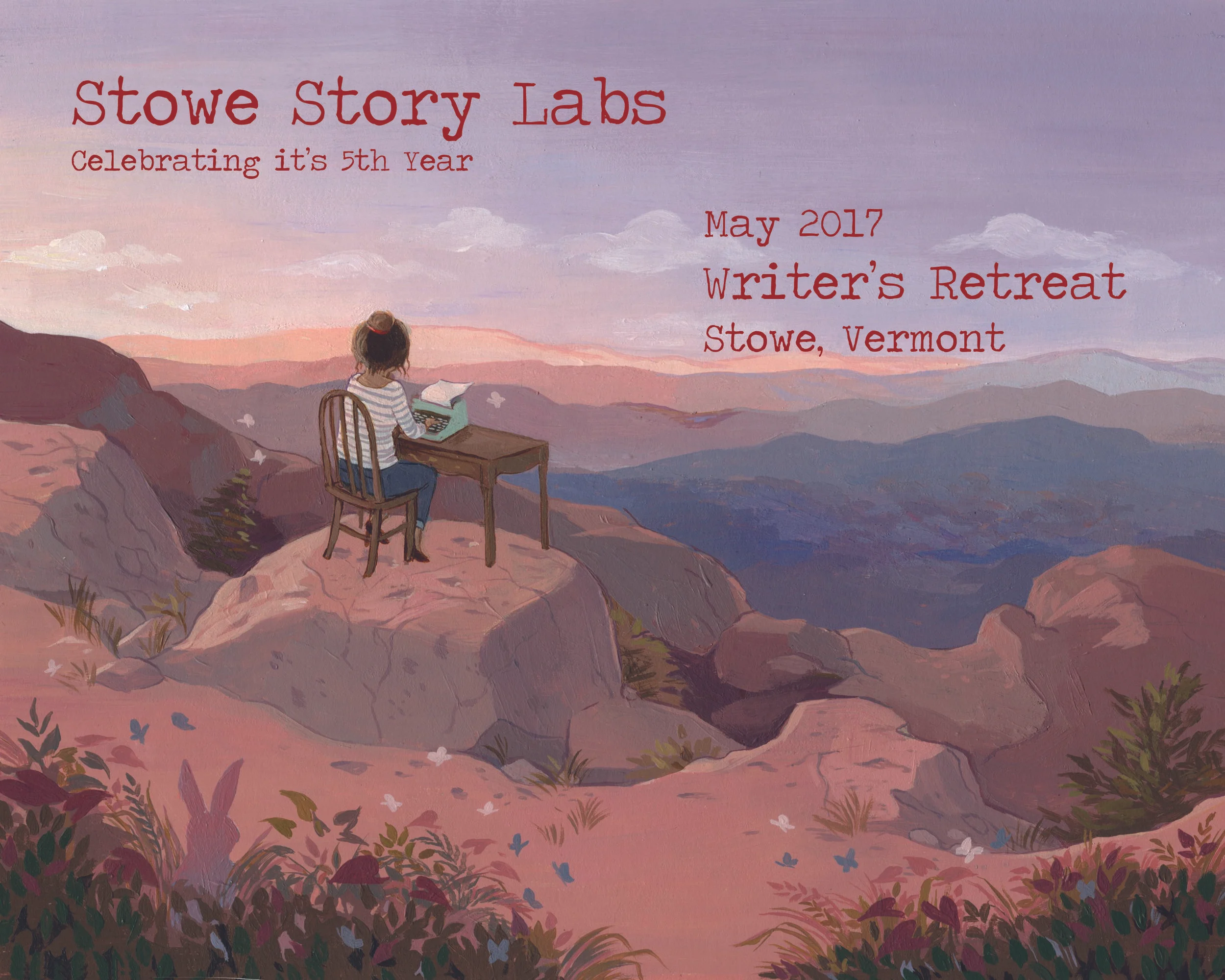 Stowe Story Labs May Writers' Retreat is held at the Timberholm Inn , Stowe, Vermont