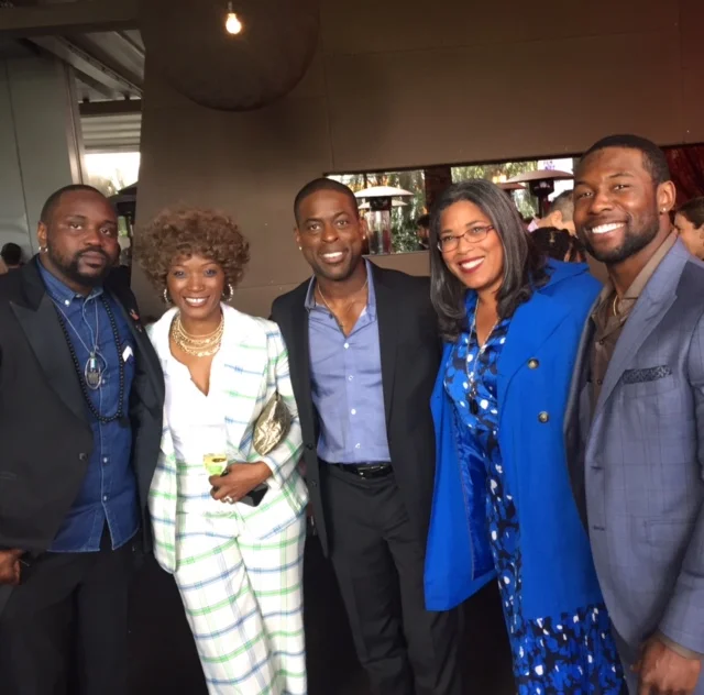 Brian Tyree Henry (ATLANTA), Yolonda Ross (THE CHAI), Sterling K. Brown (THIS IS US), DarrienMichele Gipson and Trevante Rhodes (MOONLIGHT) at the 2017 Film Independent Spirit Awards Nominee Brunch. 