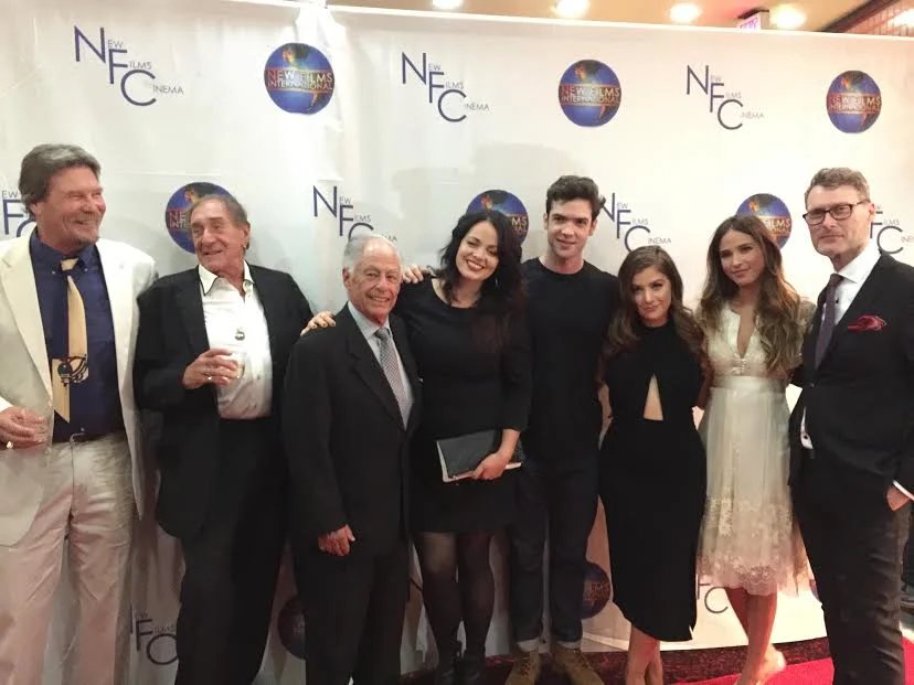 Beverly Hills premier, (I am center with some of my cast, including from left to right Tom Conlon, Bob Wells, Ron Zane, Ethan Peck, Kelsey Asbille, Mimi Gianopulos, Jonathan Mellor).