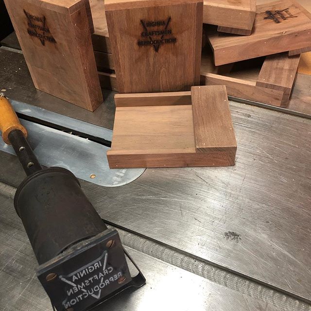 Branding day, ah! The smell of burning wood. I guess since the insurance companies won&rsquo;t allow wood stoves anymore, this will do #woodstove #virginiacraftsmen #brand #brandingiron #brandingday