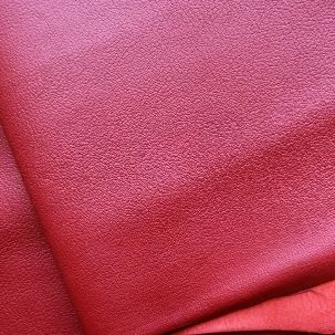 Red Vegetable Tanned Leather lining for CARV bags