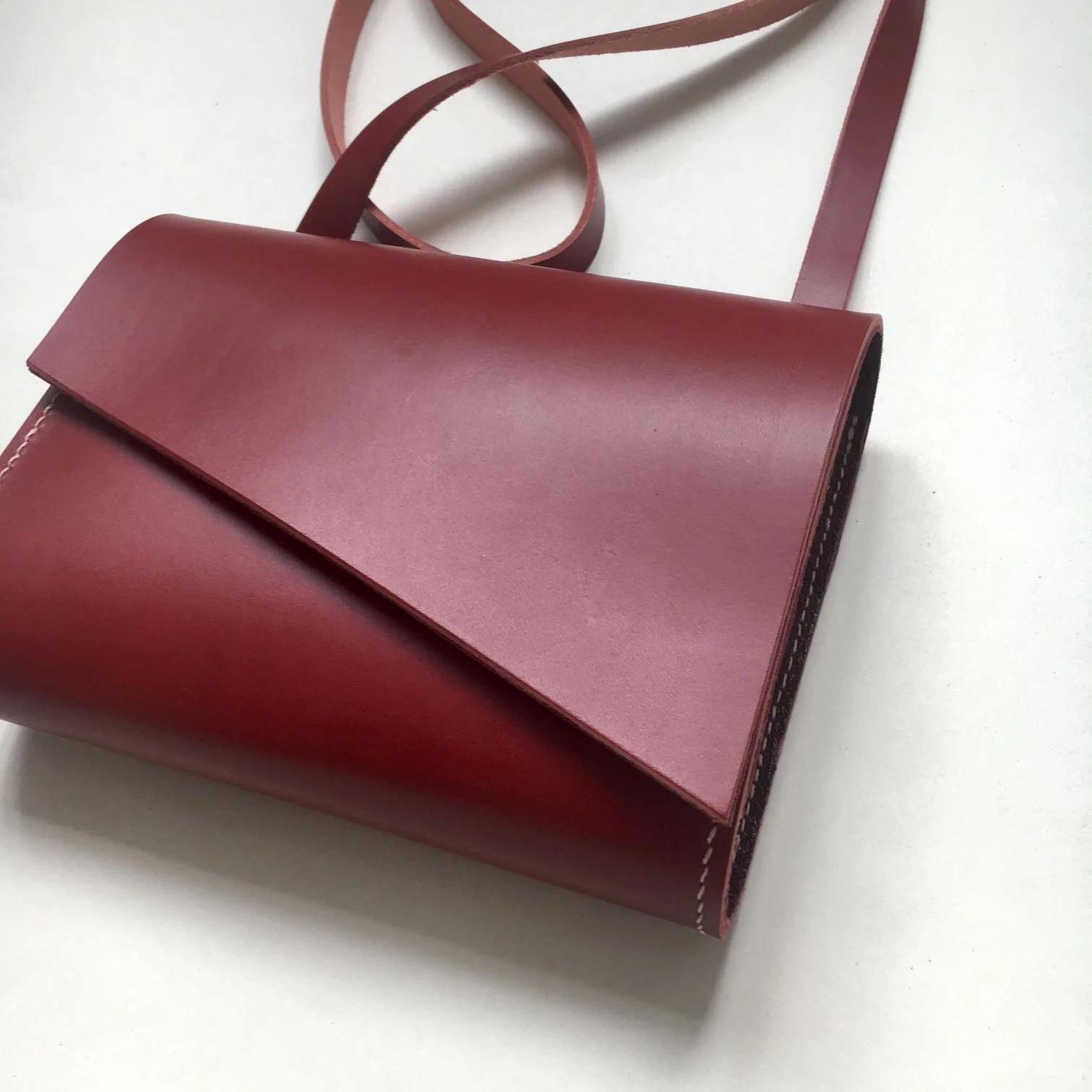 Pioneer Mini Red Leather Crossbody Bag — CARV