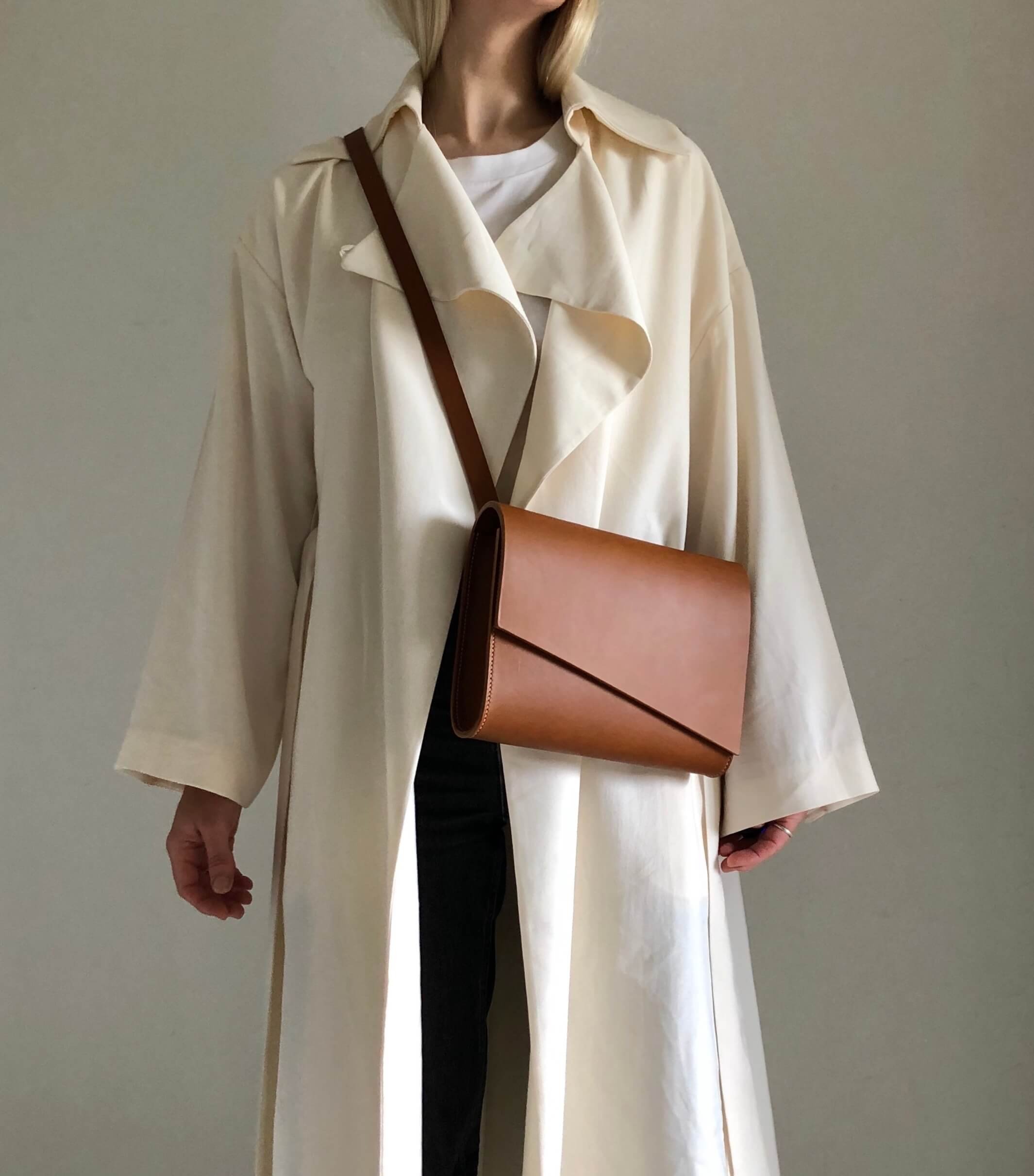 Tan Crossbody Leather Bag. Crafted in the UK. — CARV