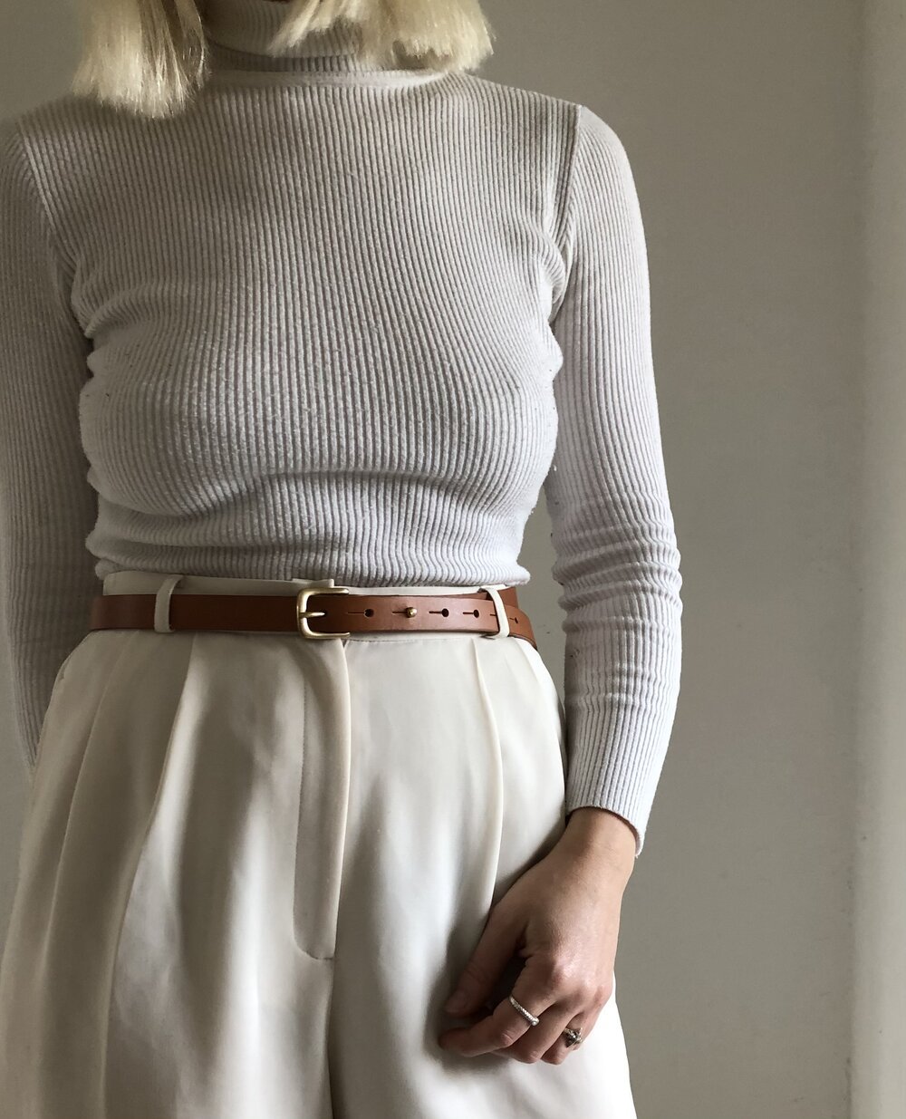 CARV sustainable leather belt handmade in the UK.