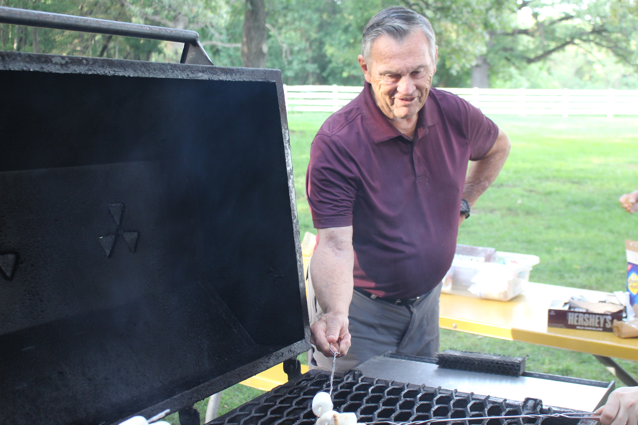 Dick Corwine shows us how to make a s'more
