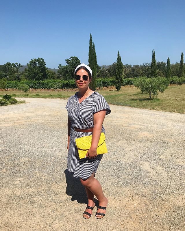 How to handle the summer heat: at a winery, in a headband. 🍷#masoller