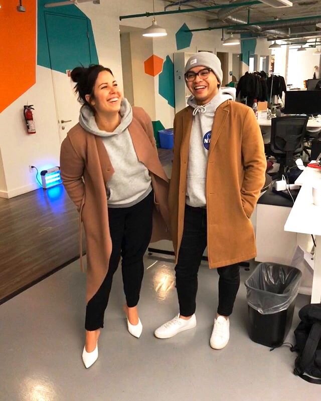 When you work together long enough, you start dressing the same. ❤️ Yves Saint Laurent said, &ldquo;fashion fades, style is eternal&rdquo; and @guideandgrid has the ultimate style.