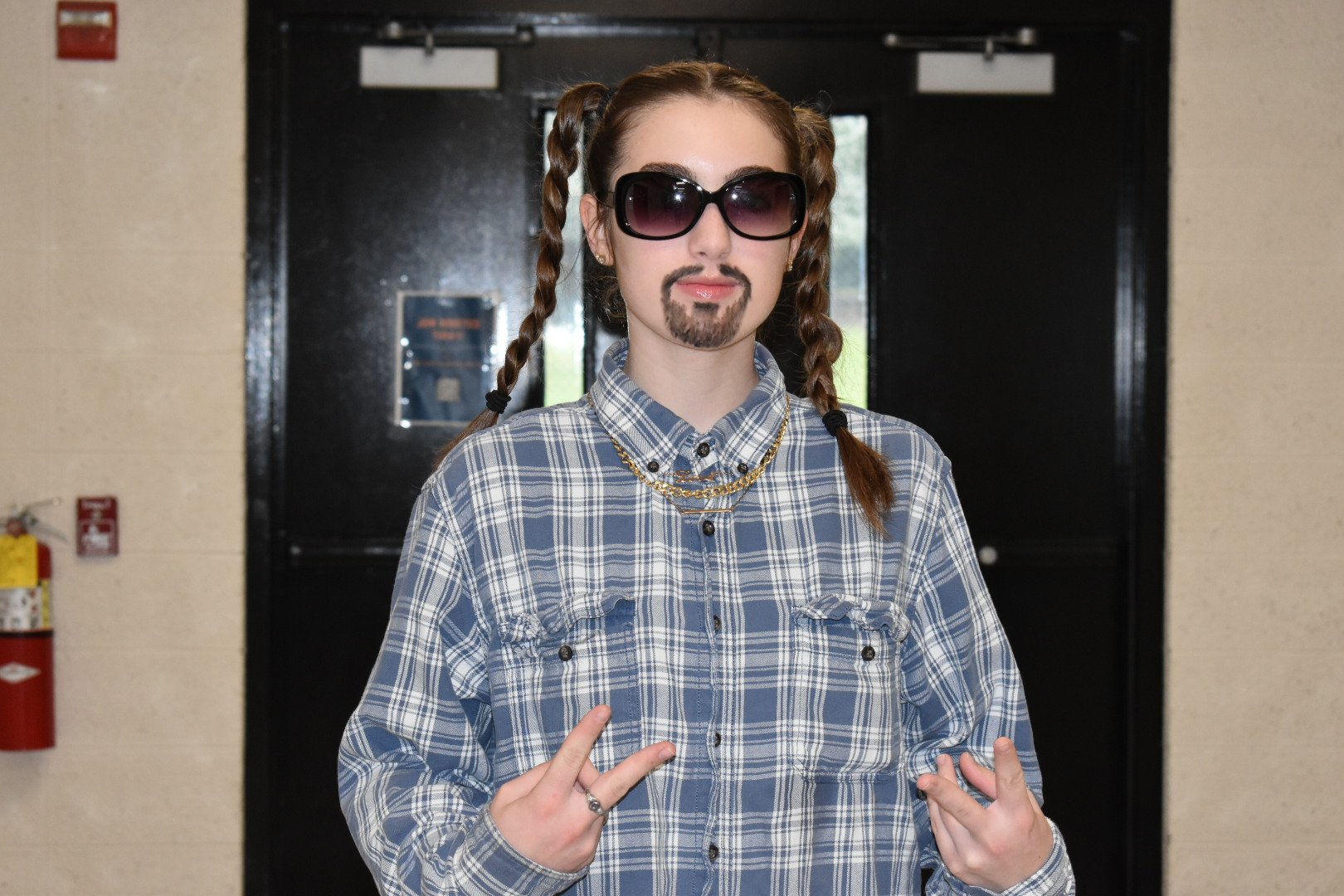  Samantha Fussell (11) dressed up as Snoop Dog for “ABC - Jackson 5” spirit day, where students dress up as something that begins with the first letter of their name. 