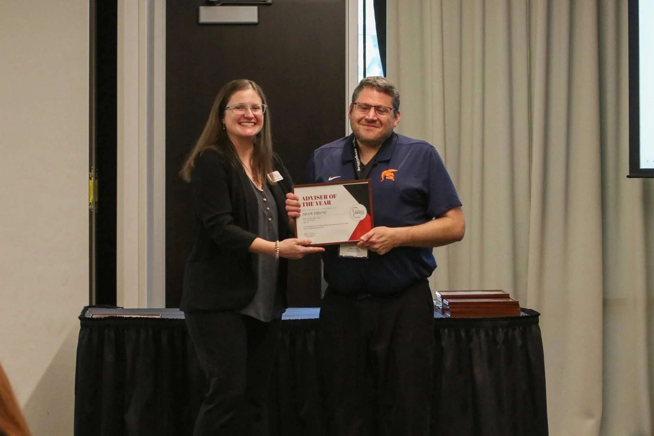 North Springs High School's Adam Throne named GSPA's  2026 Adviser of the Year