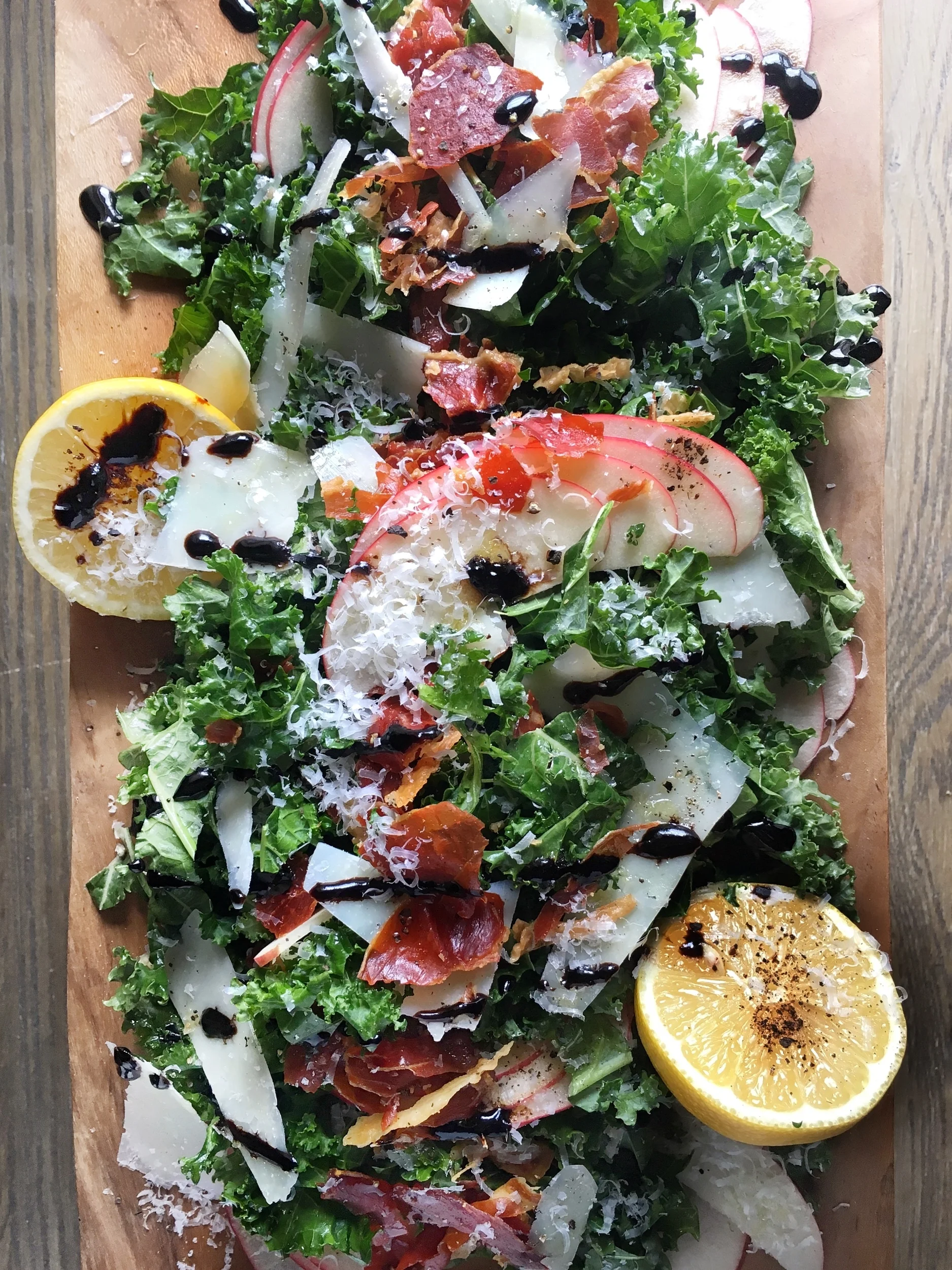 The Judy Lab Kale Apple & Pecorino Salad with Crispy Prosciutto and Balsamic Drizzle.jpg