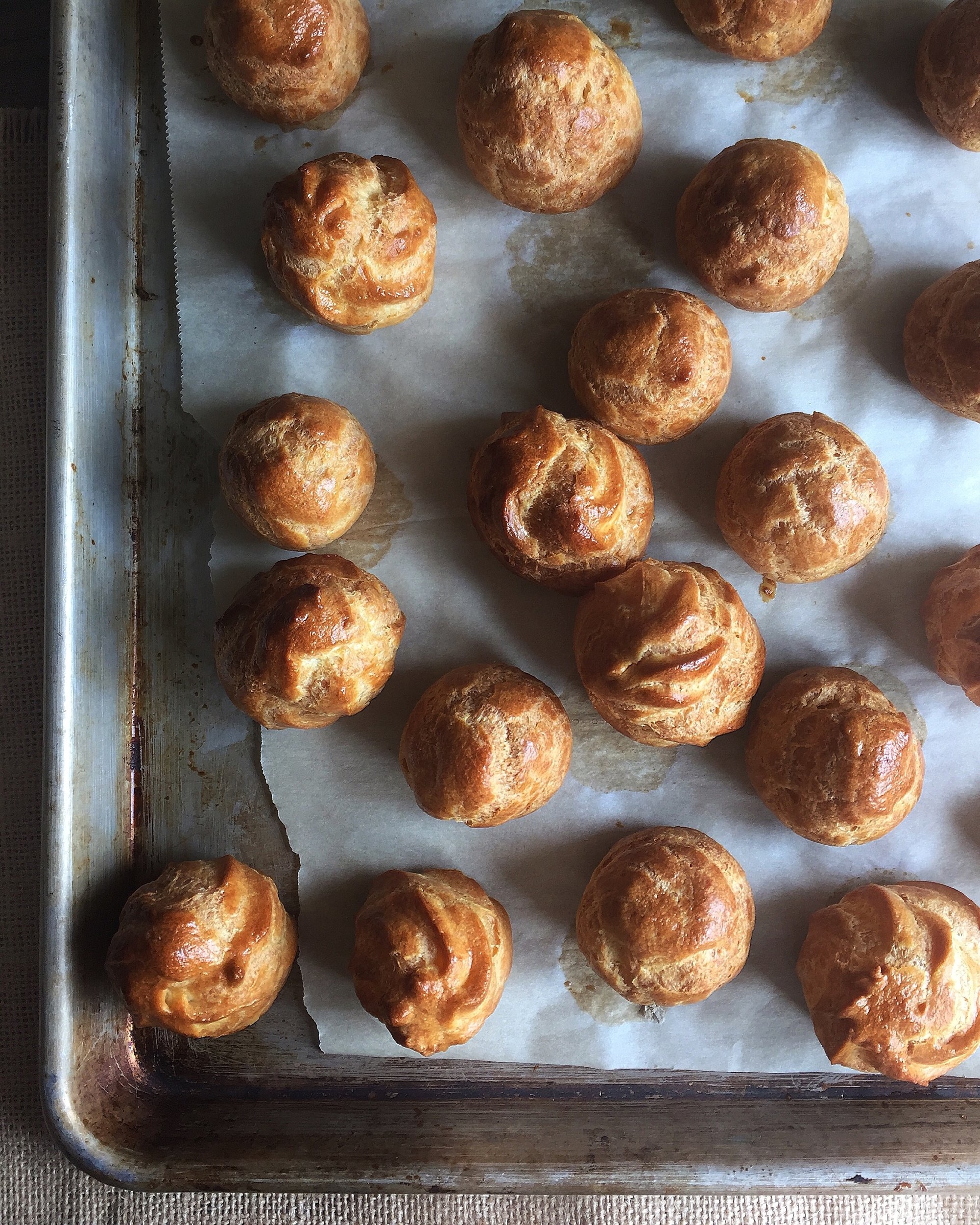 The Judy Lab Cream Puffs with Raspberry Coulis.jpeg