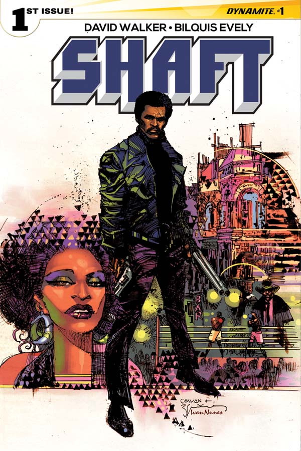 Cover to Shaft #1 by Denys Cowan and Bill Sienkiewicz