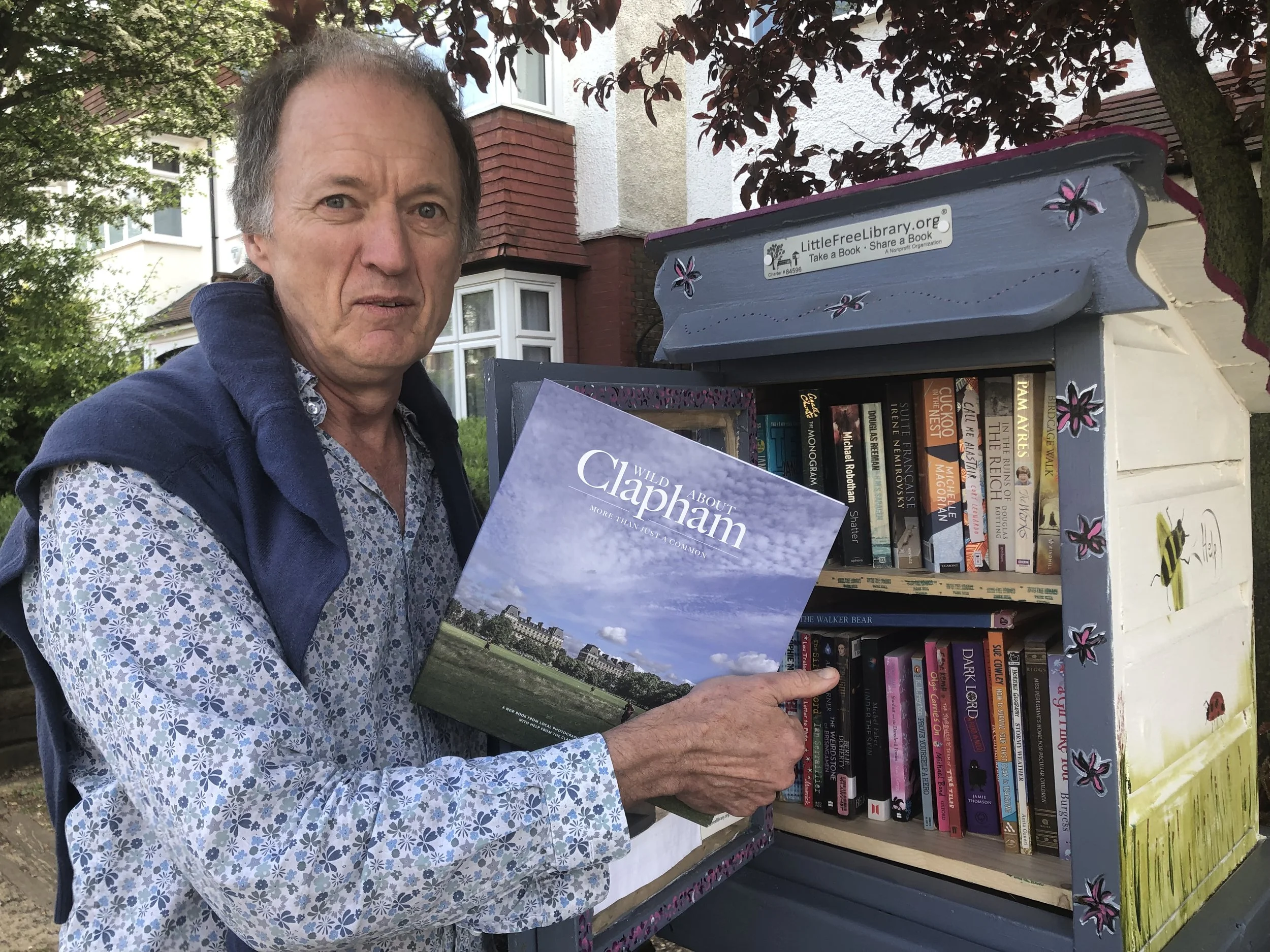 Local Author Andrew dropping off his book - snapped up moments later.