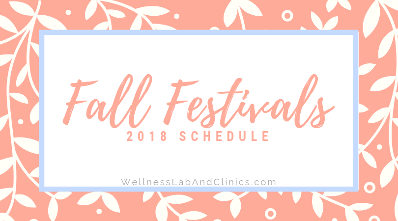2018 Fall Festival Schedule
