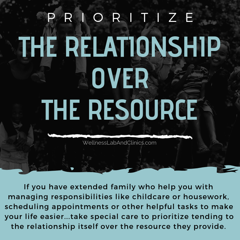 Prioritize The Relationship over The Resource