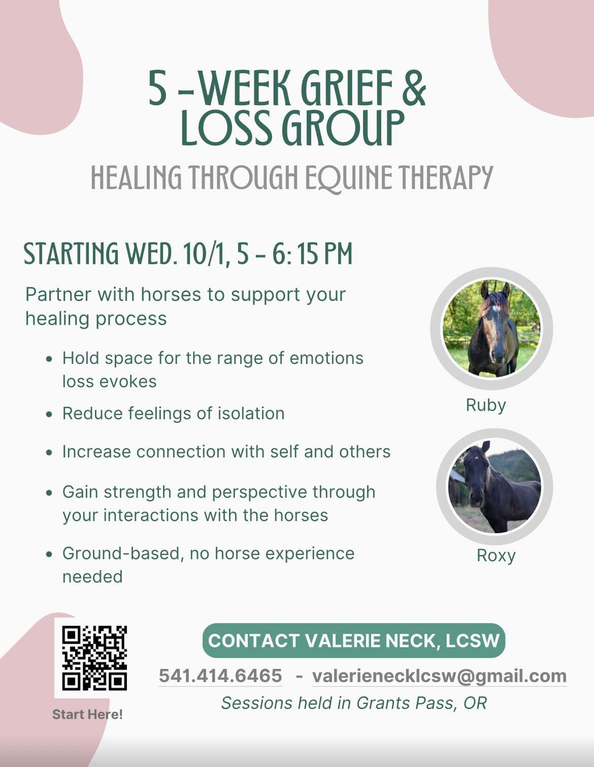 Equine-Assisted Grief & Loss Group
