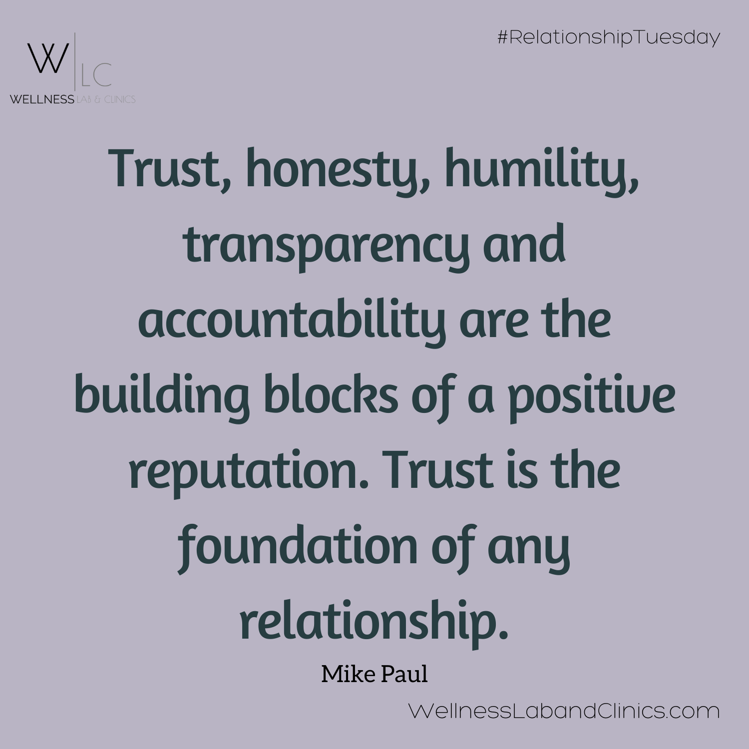RELATIONSHIP TUESDAY: Trust — Wellness Lab & Clinics