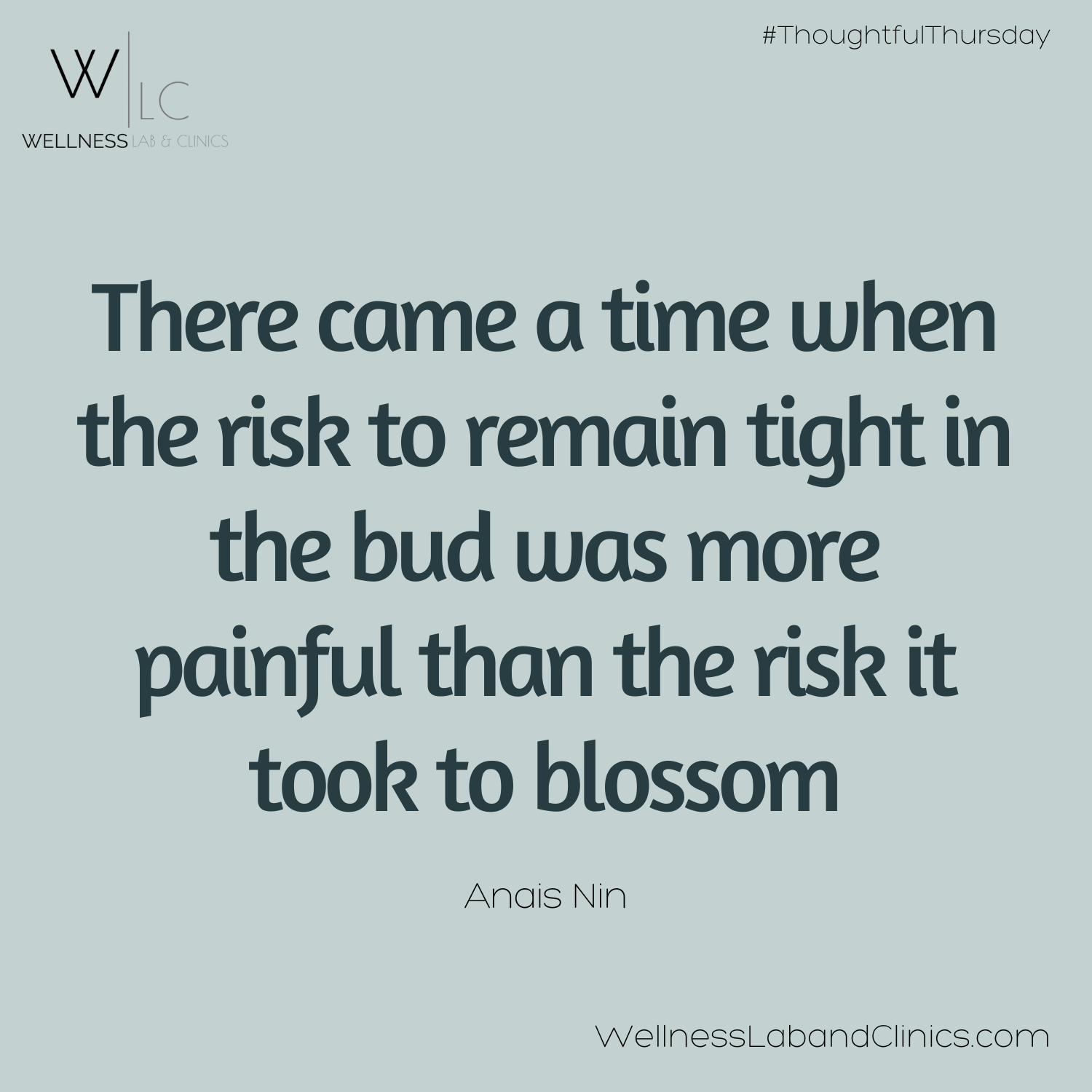 THOUGHTFUL THURSDAY: The Risk — Wellness Lab & Clinics