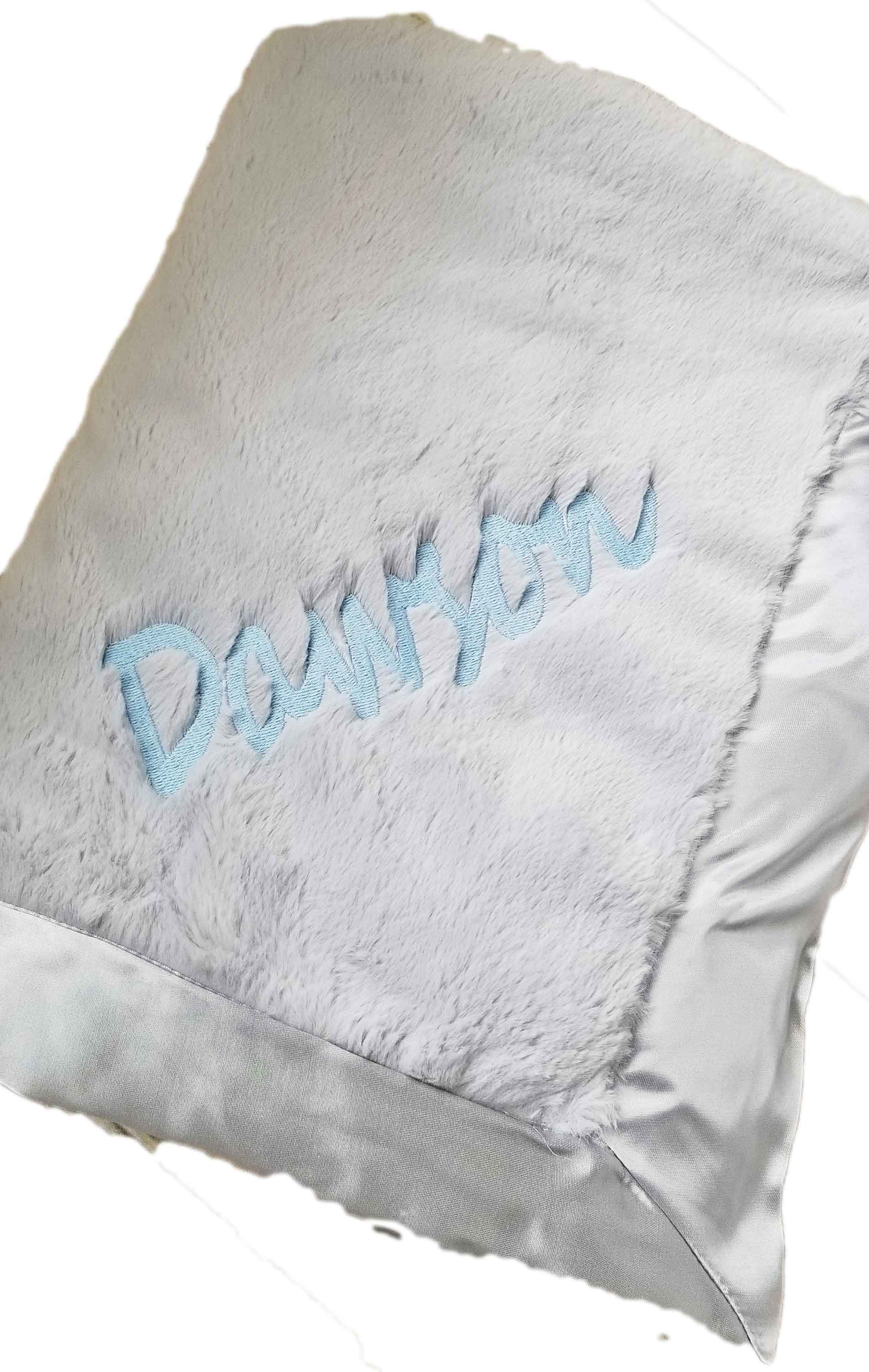 little giraffe monogrammed blanket