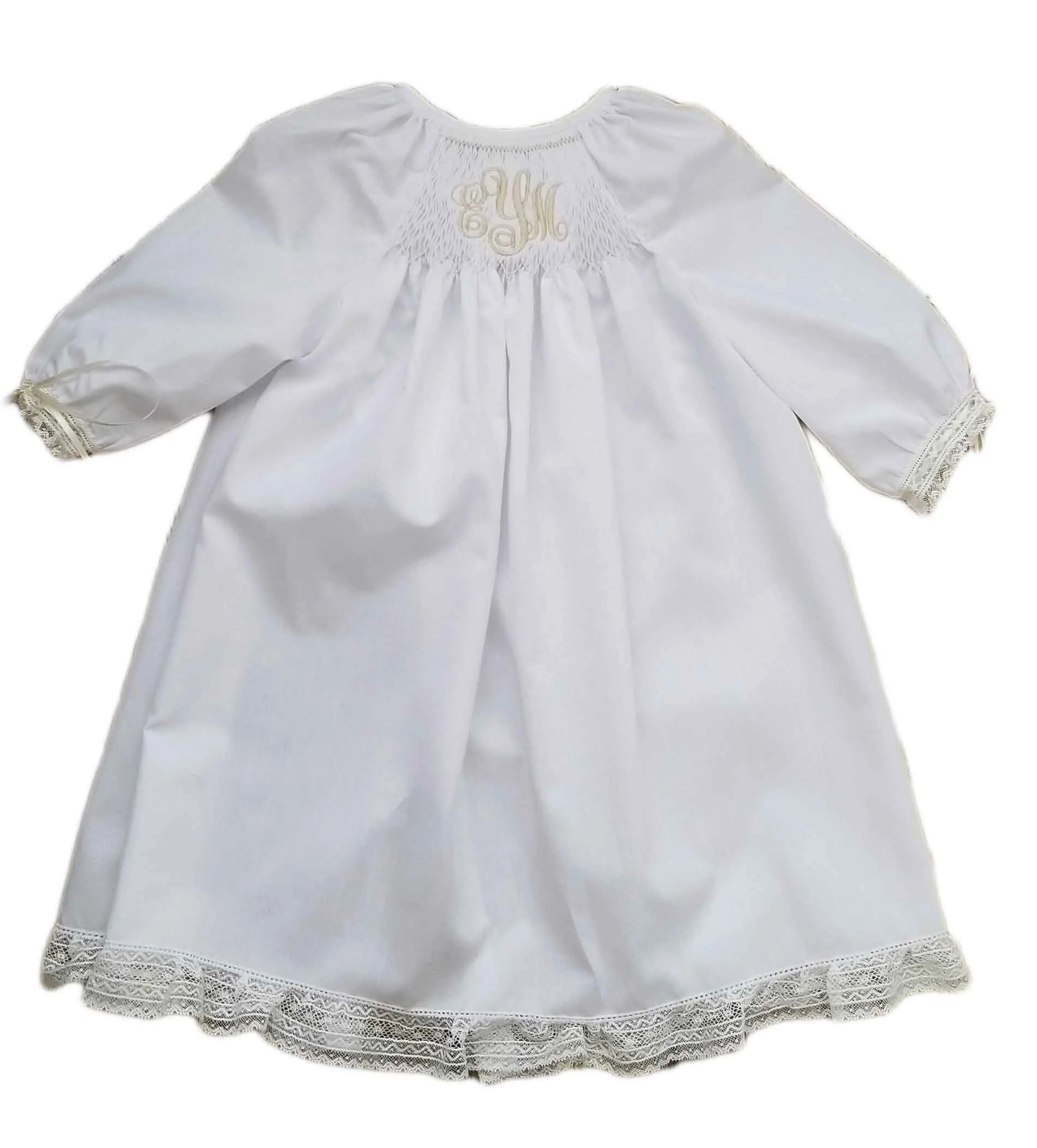 monogrammed baby dresses