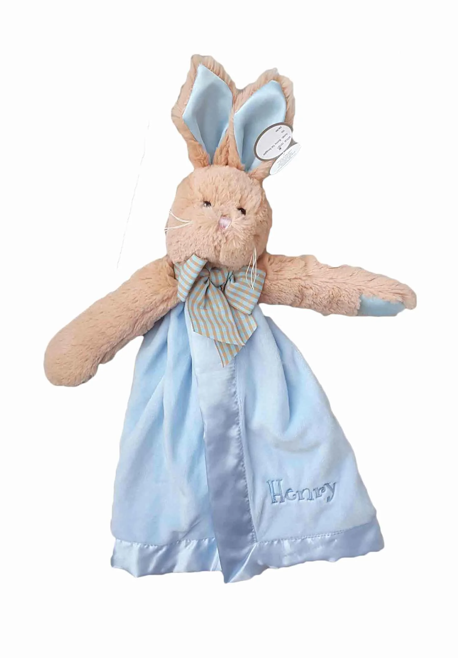 blue bunny security blanket