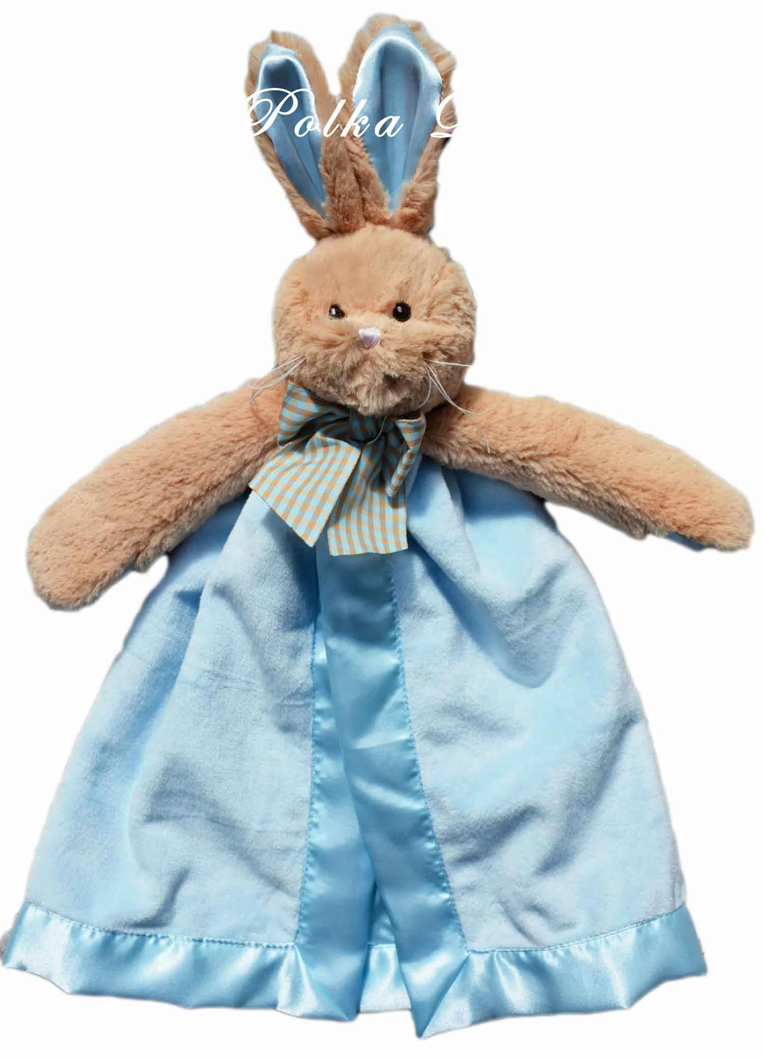 blue bunny security blanket
