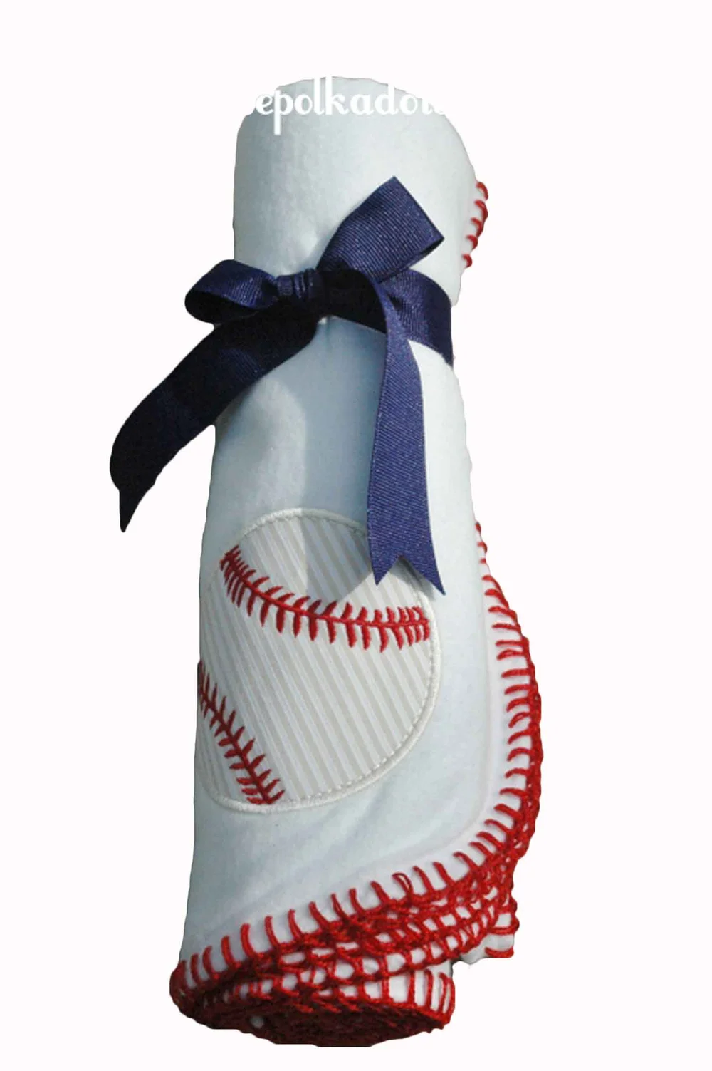 Baseball Applique Flannel Baby Blanket By 3 Marthas Baseball Applique Flannel Baby Blanket By 3 Marthas