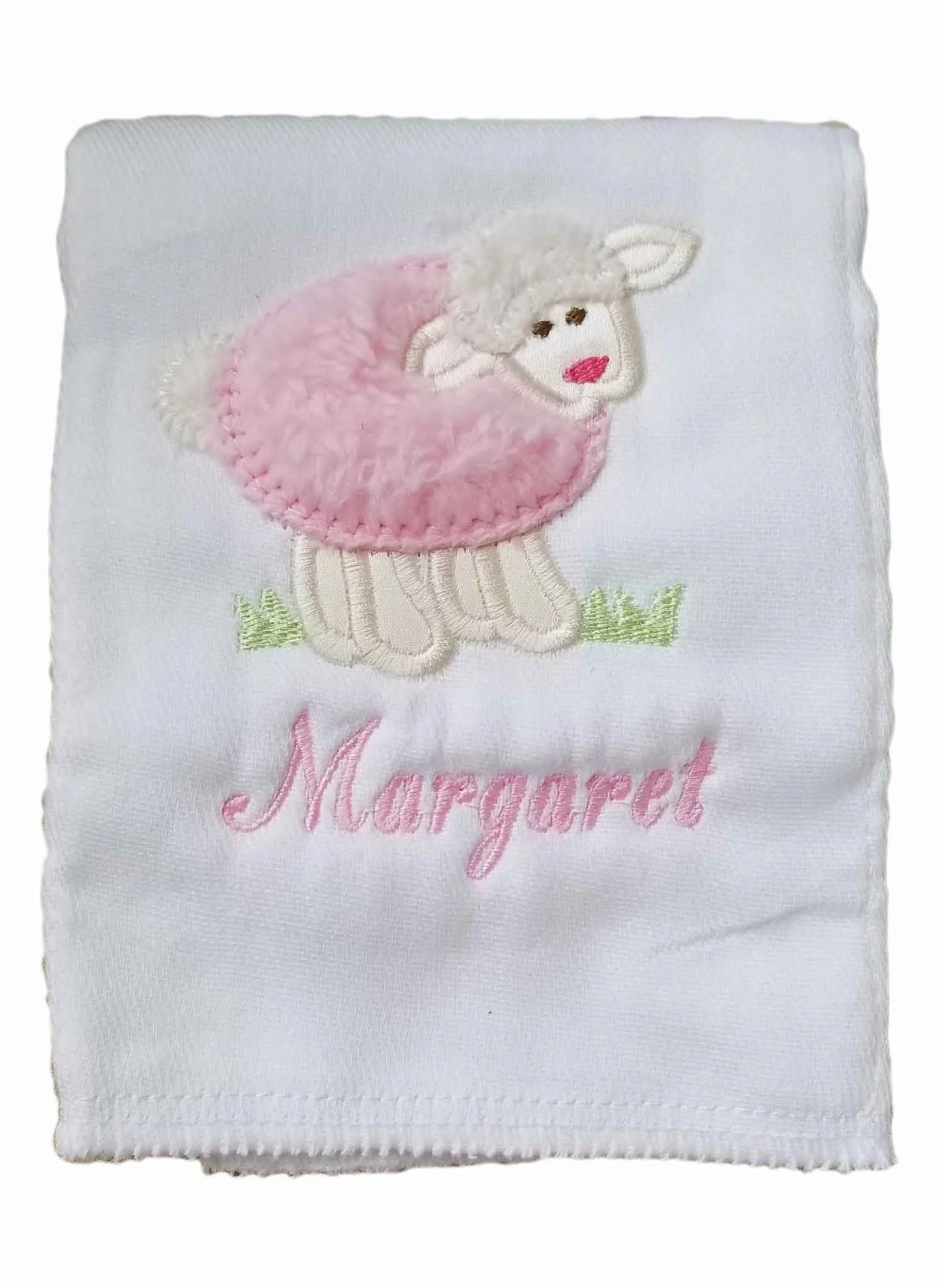 personalized burp cloths girl