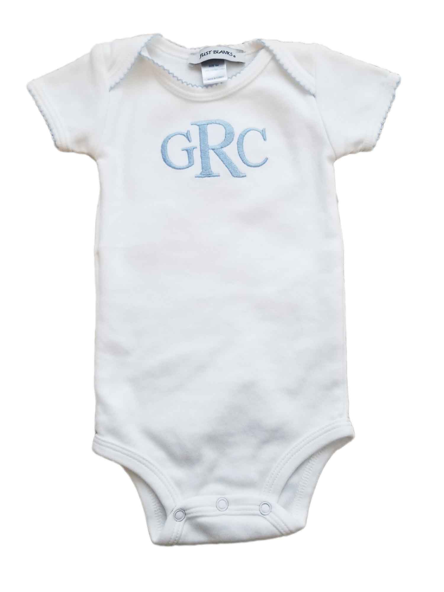 Monogrammed Boy Bodysuit/Onesie 